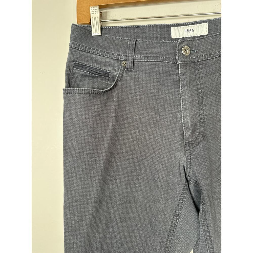 Brax Cooper Fancy Regular 33/30 Gray Comfort Chino Office Casual - Picture 2 of 10